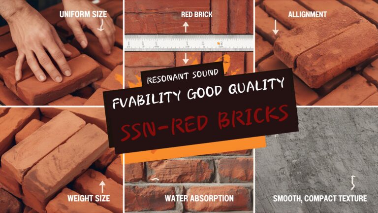 quality red bricks for construction