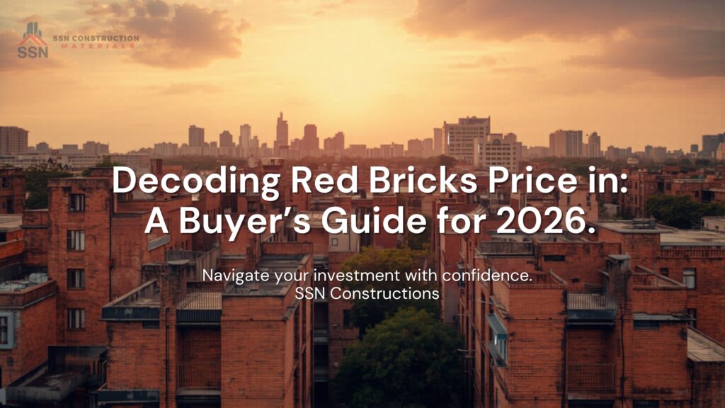 Comparing red bricks price in Hyderabad 2026 - SVB and RRR bricks from SSN Constructions.